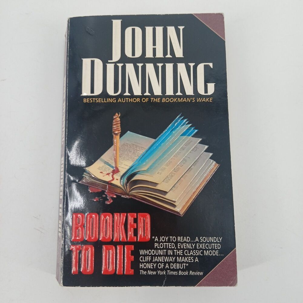 Booked to Die by John Dunning Paperback Vintage Mystery Crime Novel
